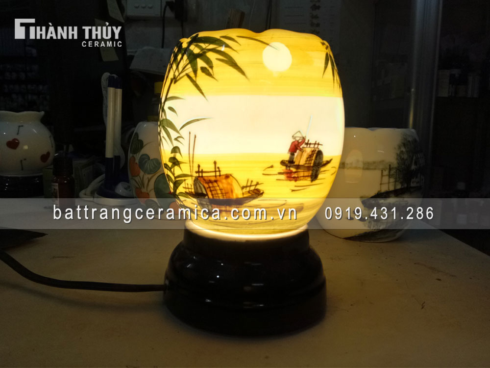 Đèn xông tinh dầu sông nước quà tặng ý nghĩa Giá tốt