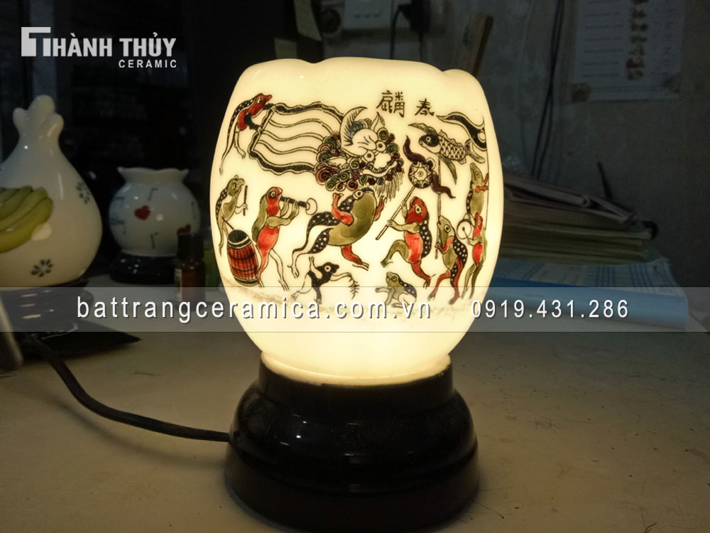 Đèn xông tinh dầu Cóc rước Rồng độc đáo sang trọng mua ngay