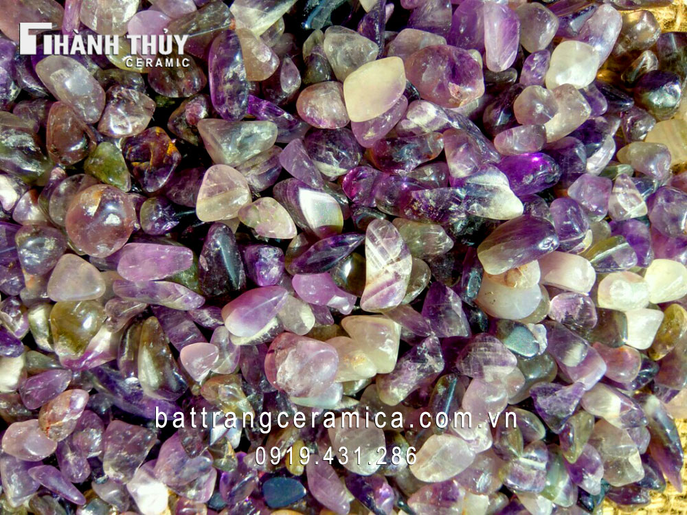 Đá ngũ sắc thạch anh phong thủy 5 màu sắc hút tài lộc may mắn