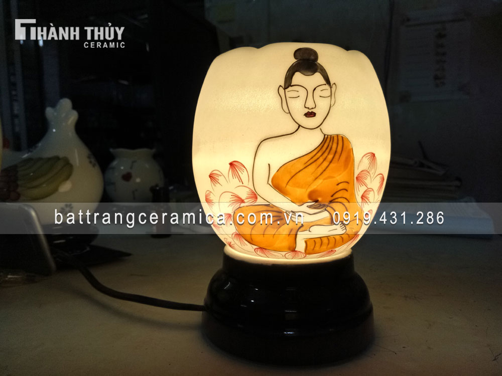 Đèn xông tinh dầu Phật phong thủy trang trí quà tặng độc đáo