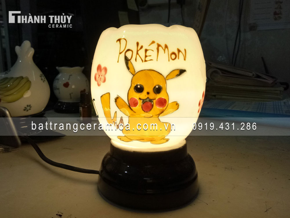Đèn xông tinh dầu Pokemon Quà tặng độc đáo Giá tốt Hà Nội
