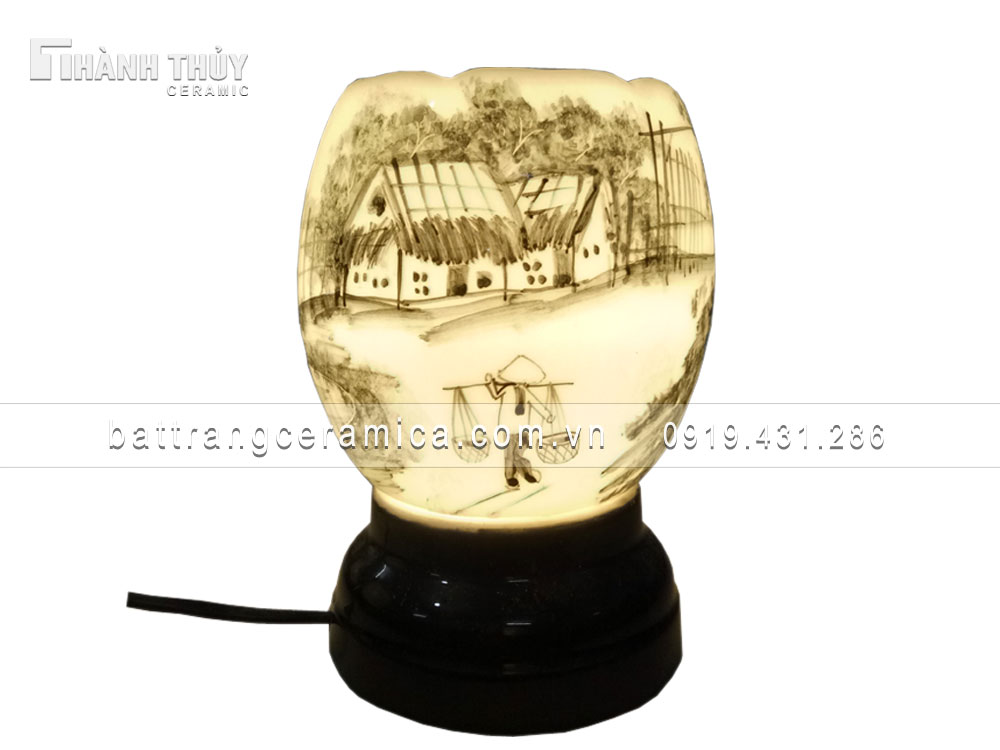 Đèn xông tinh dầu cảnh quê quà tặng sang trọng giá tốt