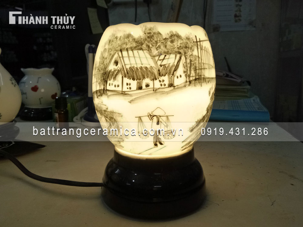 Đèn xông tinh dầu cảnh quê quà tặng sang trọng giá tốt
