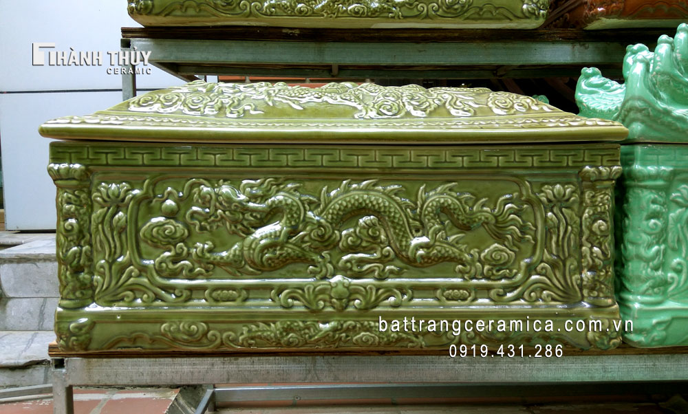 Quách Tiểu Rồng Men Xanh Thạch Anh Cao Cấp Phong Thuỷ Sang Trọng Quách Tiểu Rồng Men Xanh Thạch Anh Cao Cấp Phong Thuỷ Sang Trọng