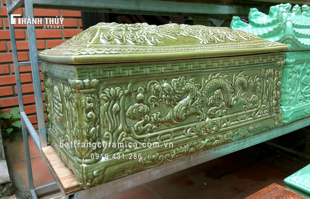 Quách Tiểu Rồng Men Xanh Thạch Anh Cao Cấp Phong Thuỷ Sang Trọng Quách Tiểu Rồng Men Xanh Thạch Anh Cao Cấp Phong Thuỷ Sang Trọng