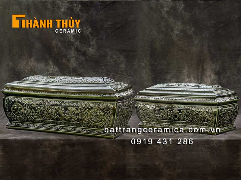 Bộ Tiểu Quách Sứ Kim Tiền Hoàng Mộc Cao Cấp Bát Tràng Đẹp Bộ Tiểu Quách Sứ Kim Tiền Hoàng Mộc Cao Cấp Bát Tràng Đẹp