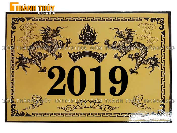 Bia nhà thờ họ sứ 40x60cm đẹp giá tốt giao nhanh