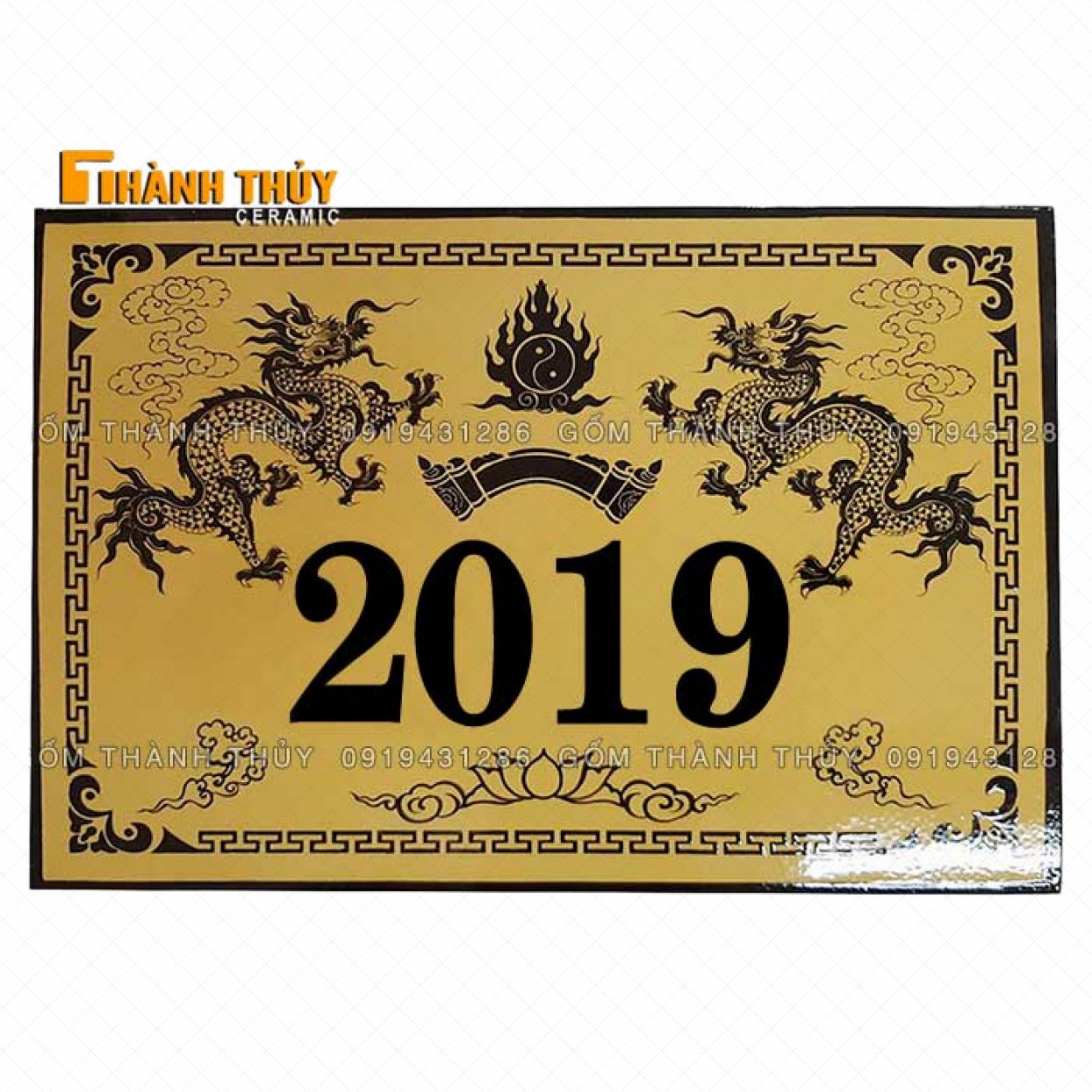 Bia nhà thờ họ sứ 40x60cm đẹp giá tốt giao nhanh 