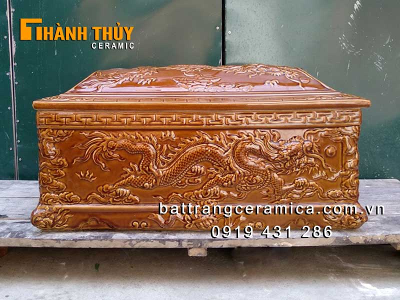 Quách tiểu sứ hoàng thổ Rồng luân hồi cao cấp uy tín chất lượng bán chạy