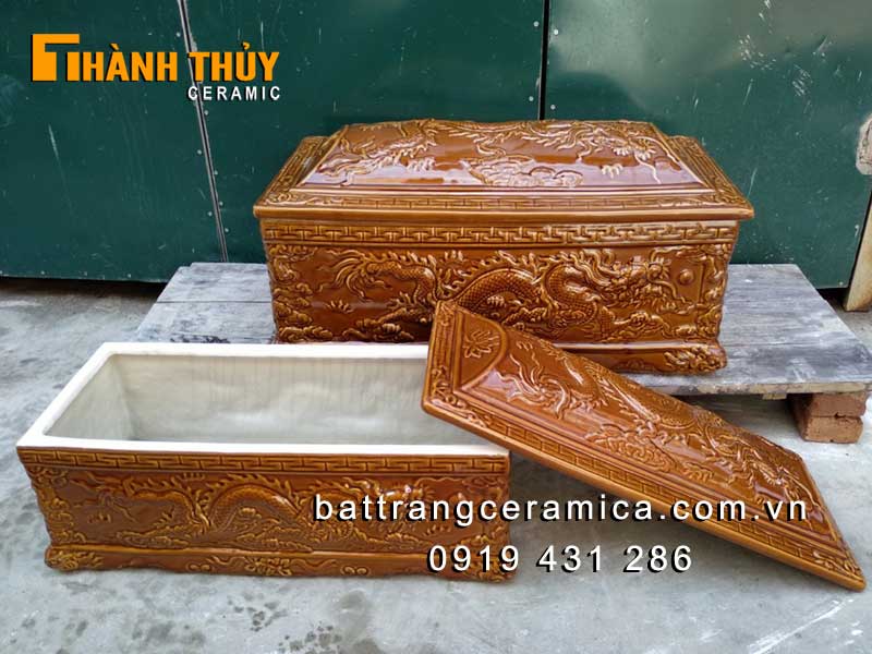 Quách tiểu sứ hoàng thổ Rồng luân hồi cao cấp uy tín chất lượng bán chạy