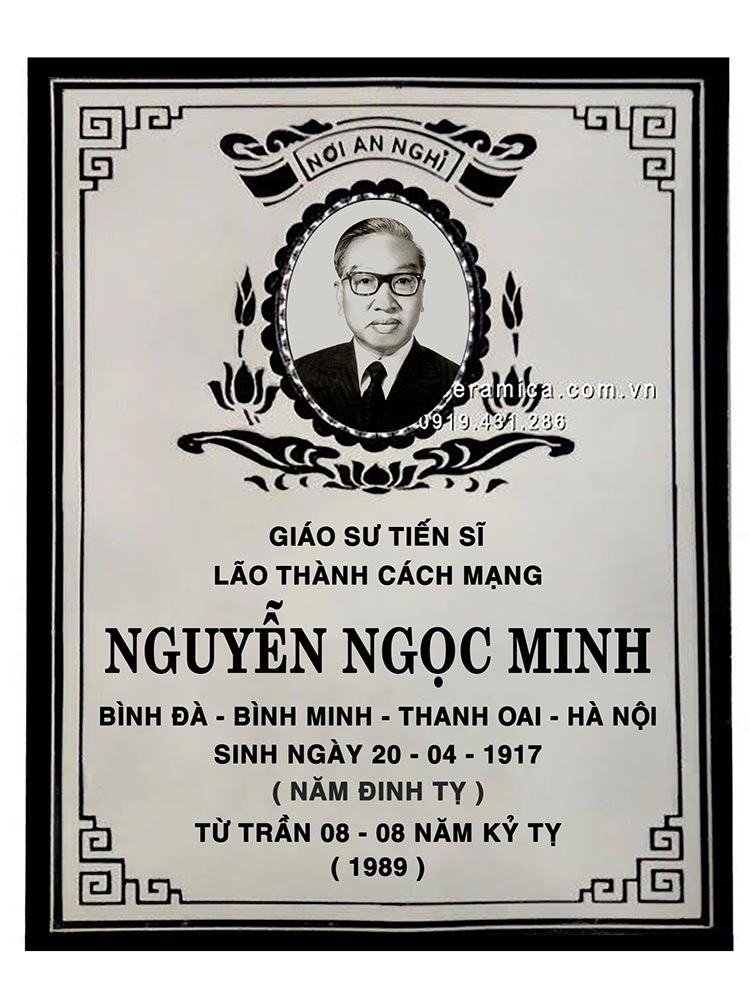 Bia mộ gốm sứ cao cấp bền đẹp mẫu mã đa dạng giá tốt
