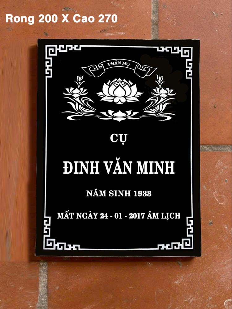 Bia mộ gốm sứ cao cấp bền đẹp mẫu mã đa dạng giá tốt