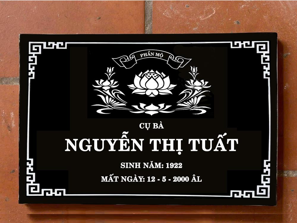 Bia mộ gốm sứ cao cấp bền đẹp mẫu mã đa dạng giá tốt