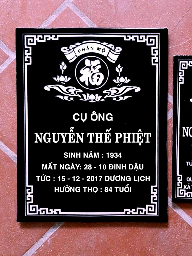Bia mộ gốm sứ cao cấp bền đẹp mẫu mã đa dạng giá tốt