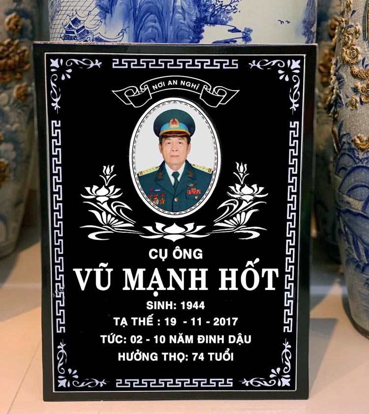 Bia mộ gốm sứ cao cấp bền đẹp mẫu mã đa dạng giá tốt