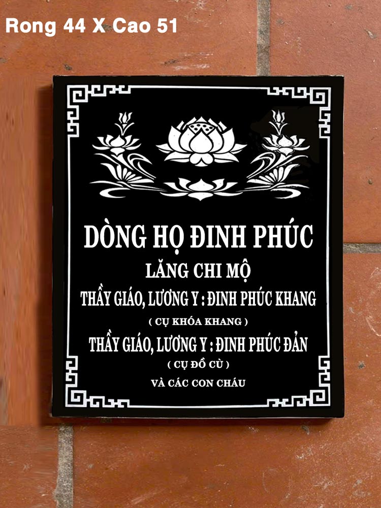 Bia mộ sứ Bát Tràng 10 mẫu đẹp bền vững giá tốt