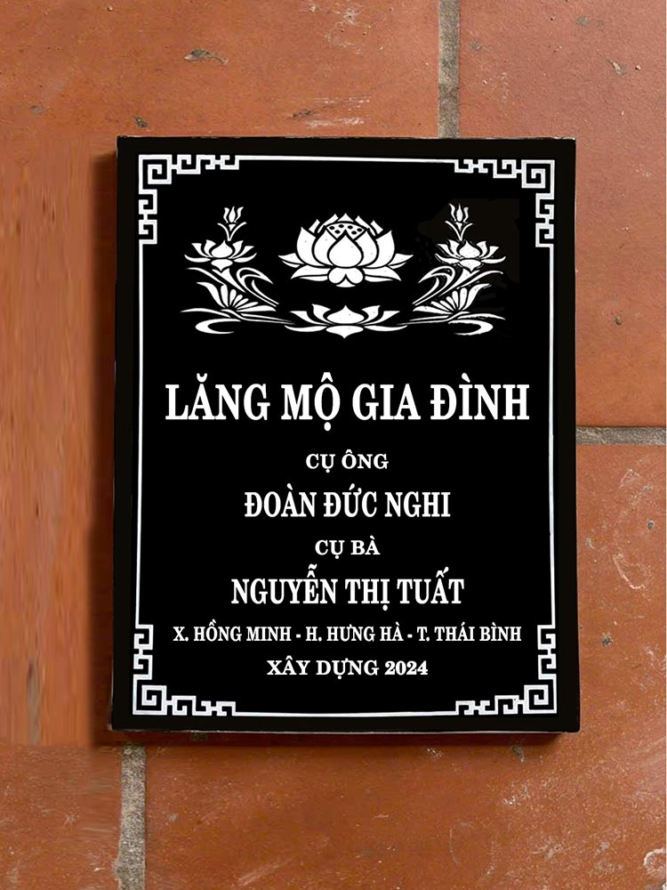 Bia mộ sứ Bát Tràng 10 mẫu đẹp bền vững giá tốt