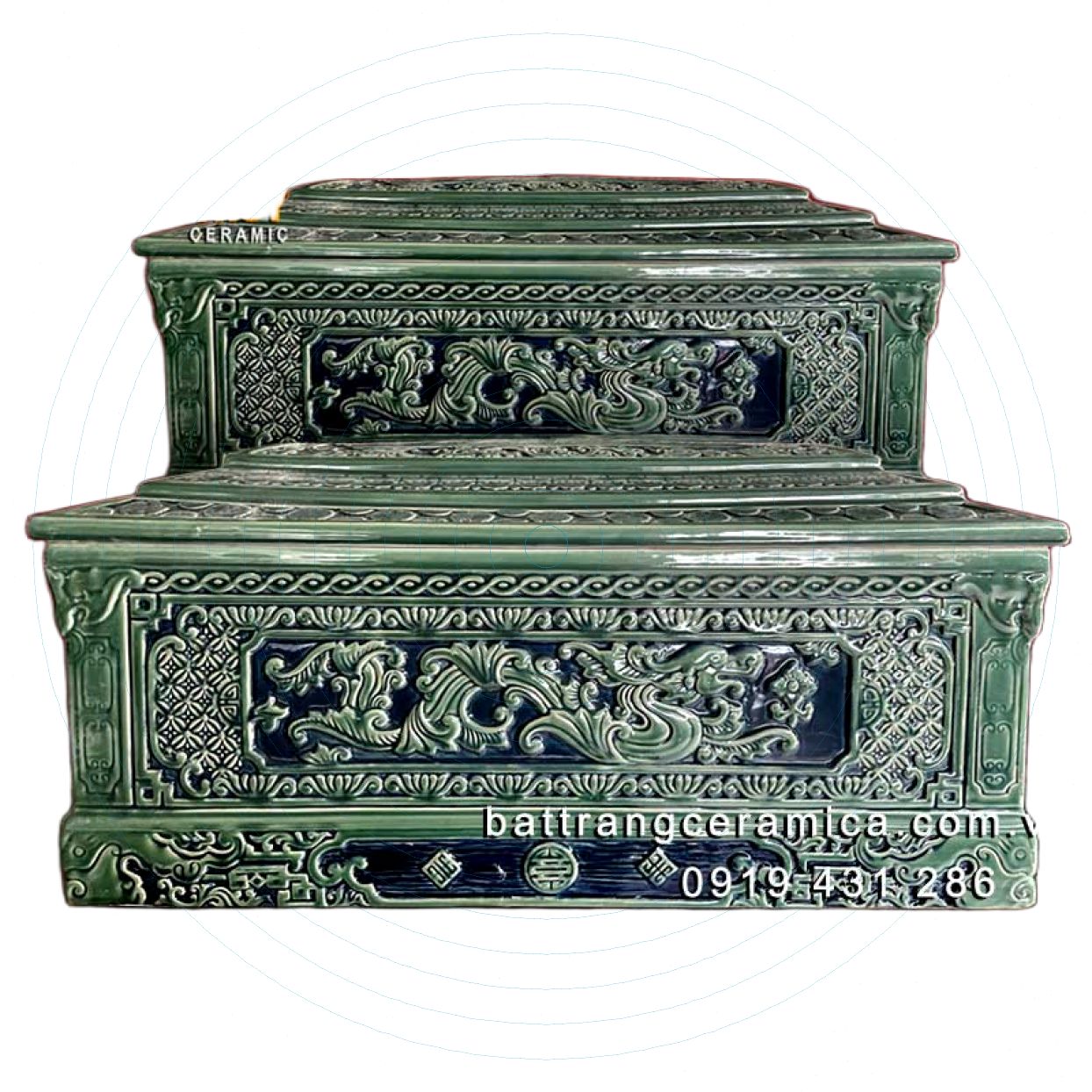 Bộ Tiểu Quách Sứ Vạn Thọ Kim Tiền Hoàng Mộc Chính Hãng Giá Tốt 