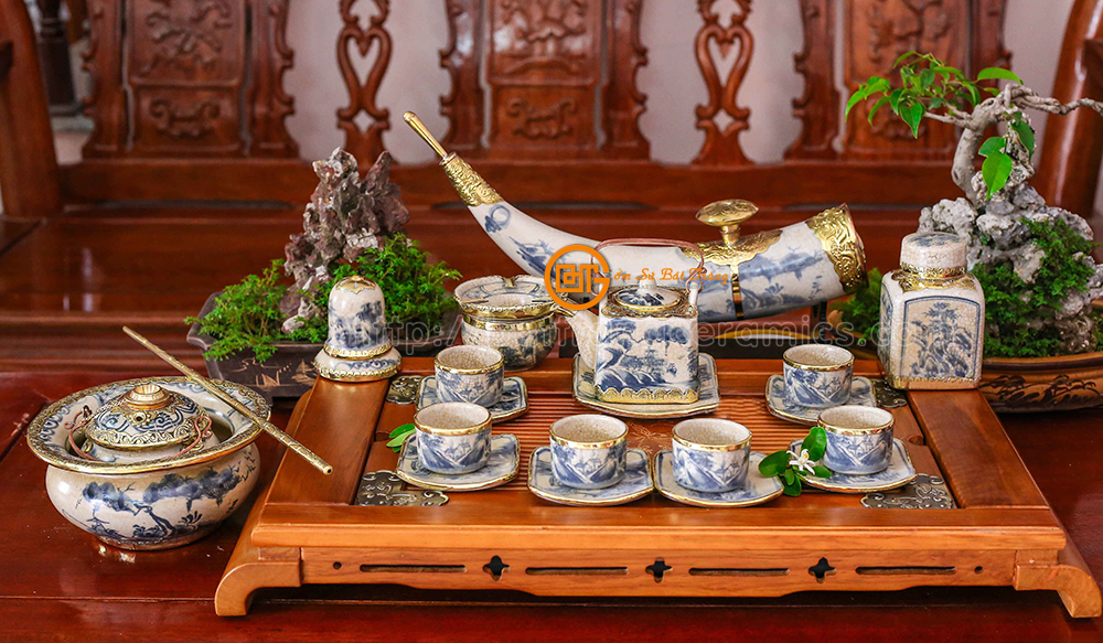 bộ ấm chén vuông men rạn cổ bọc đồng sang trọng bộ đầy đủ phụ kiện bộ ấm chén vuông men rạn cổ bọc đồng sang trọng bộ đầy đủ phụ kiện