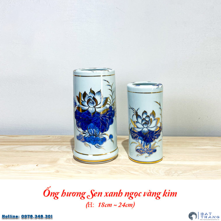 Ống hương Sen xanh ngọc vàng kim cao cấp, thơm lâu, giá tốt