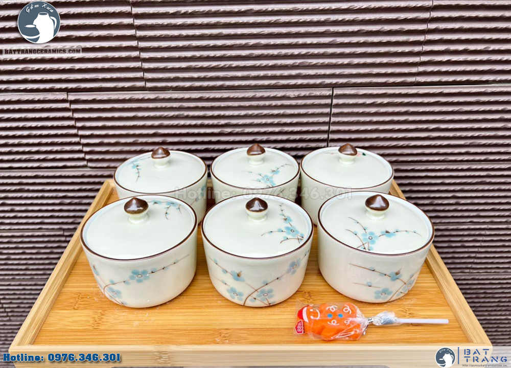 Khay mứt Tết gốm sứ vẽ đào xanh sang trọng đựng mứt gỗ đẹp Khay mứt Tết gốm sứ vẽ đào xanh sang trọng đựng mứt gỗ đẹp