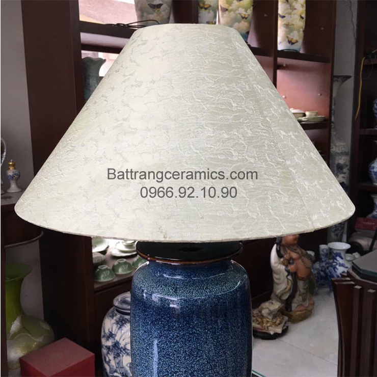 Đèn bàn gốm Bát Tràng sang trọng - Quà tặng độc đáo, cao cấp