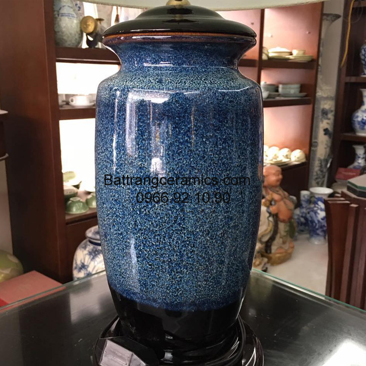 Đèn bàn gốm Bát Tràng sang trọng - Quà tặng độc đáo, cao cấp 