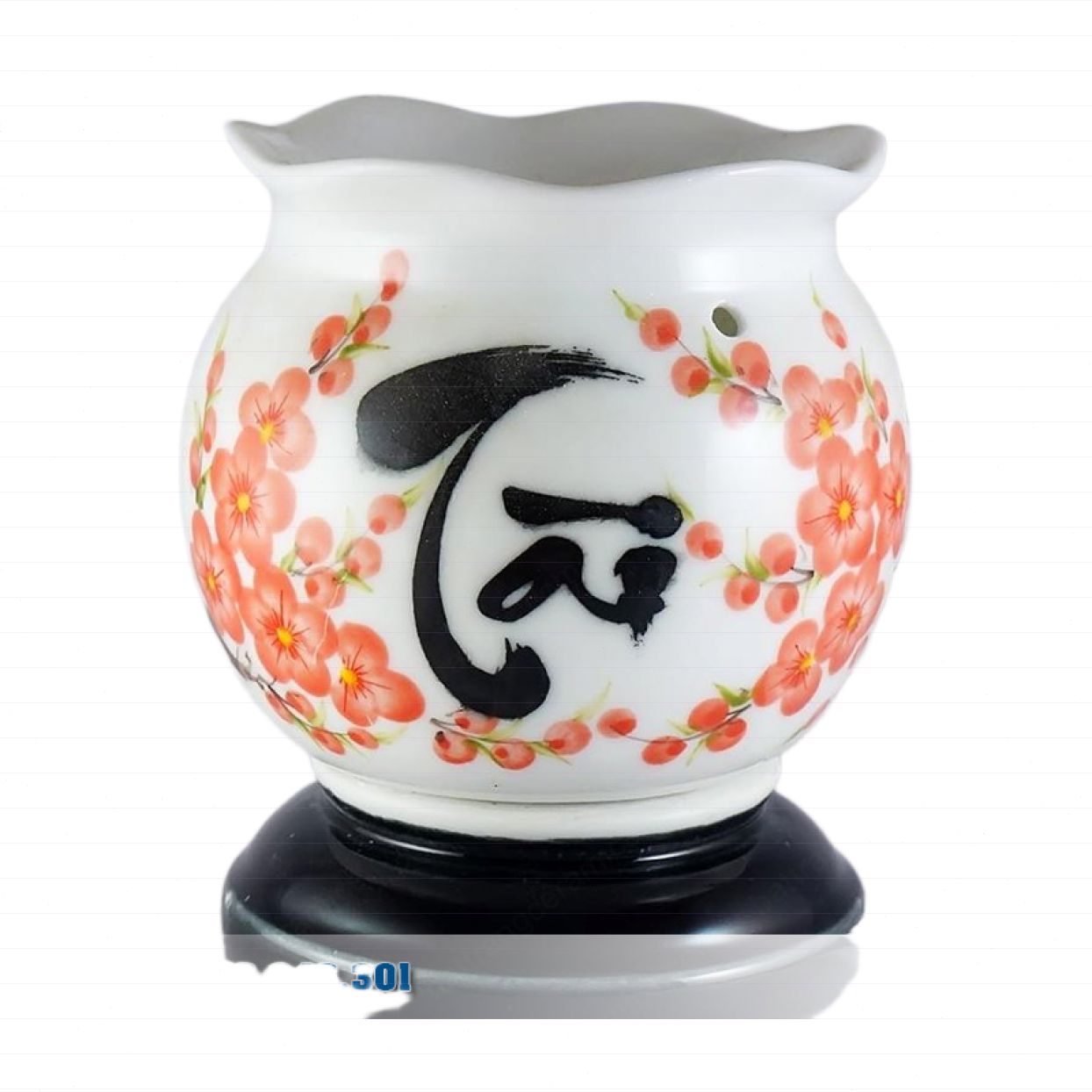 Đèn Xông Tinh Dầu Gốm Sứ Tài Hoa Đào Sóng Đẹp Giá Tốt 