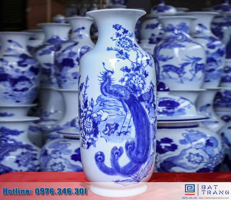 Tiểu lộc bình phượng hoàng Bát Tràng 40cm độc đáo phát lộc 