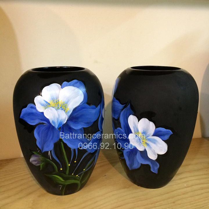 Lọ hoa 3D Bát Tràng Trang trí phòng khách Quà tặng ý nghĩa