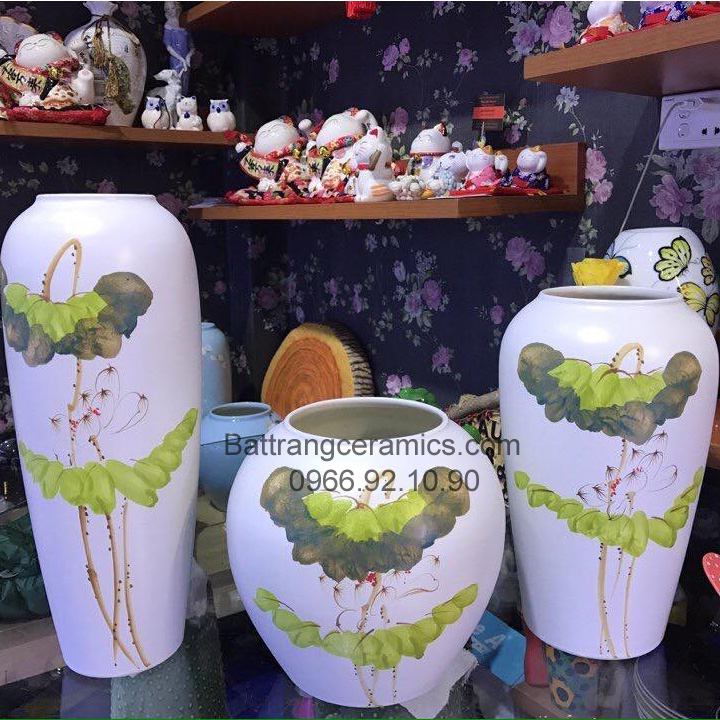 Bộ lọ gốm sứ Bát Tràng CA 05 sang trọng quà tặng ý nghĩa