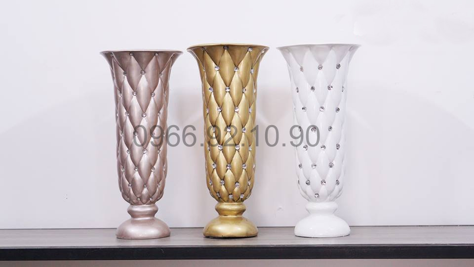 Trám số 4 H48cm Lọ hoa tinh tế cao cấp trang trí sang trọng