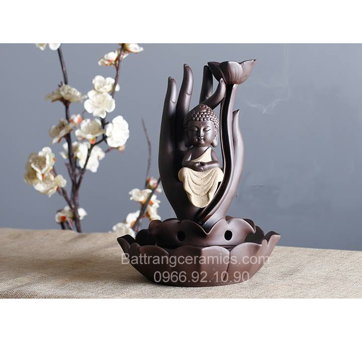 Tượng đốt trầm số 03 Phong thủy Thờ cúng Thư giãn Tăng tài lộc 
