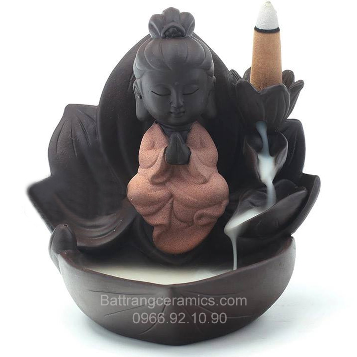 Tượng đốt trầm số 17 bộ ba pho phong thủy tăng tài lộc may mắn
