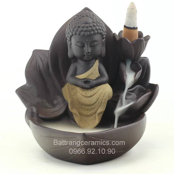 Tượng đốt trầm số 17 bộ ba pho phong thủy tăng tài lộc may mắn