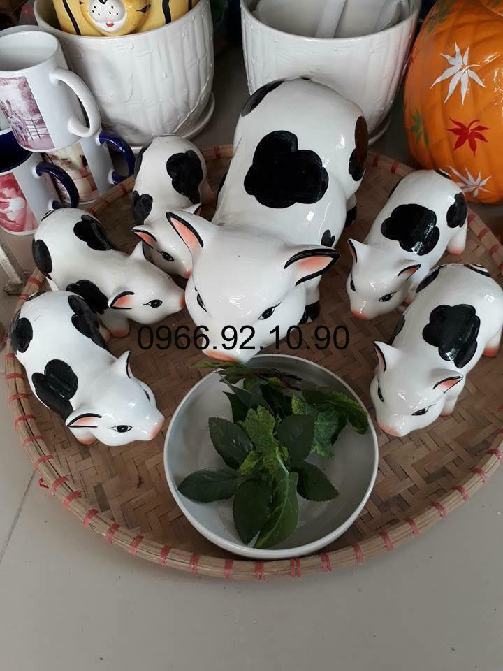 Heo đất Bát Tràng cao cấp sứ gốm sáng bóng tiết kiệm thông minh