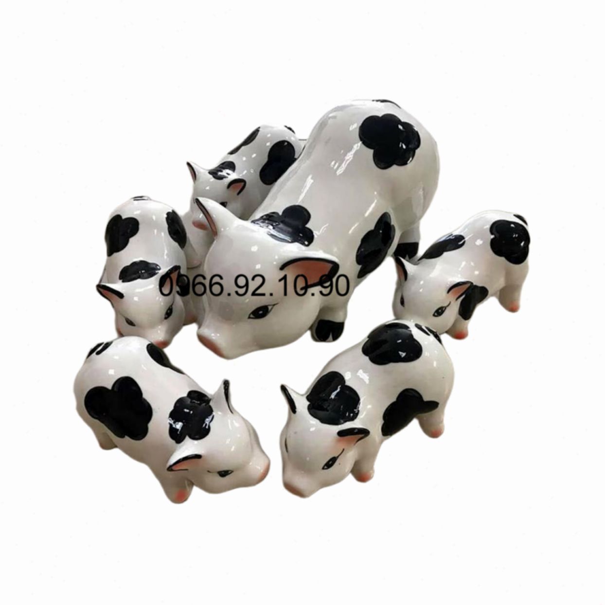 Heo đất Bát Tràng cao cấp sứ gốm sáng bóng tiết kiệm thông minh 