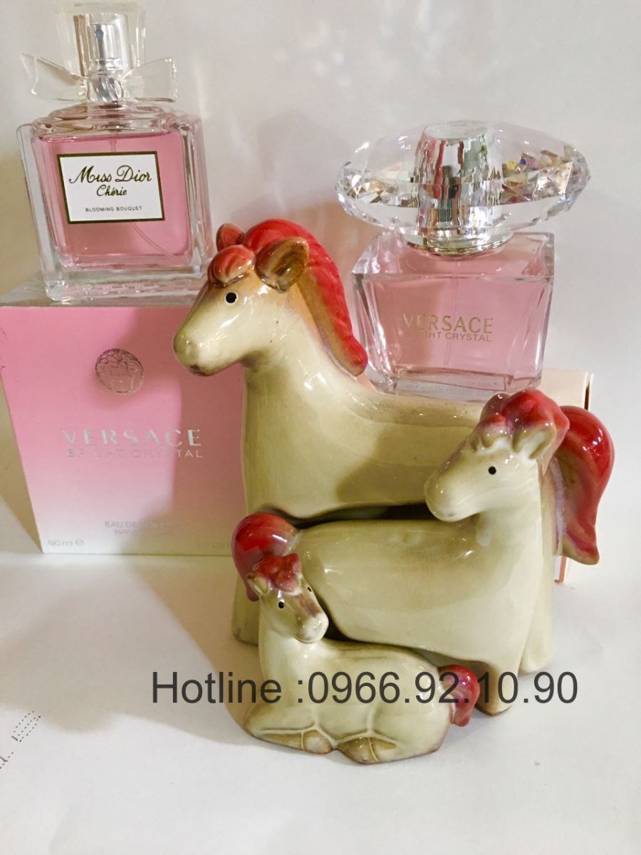 Gia đình ngựa vàng bộ tượng sứ độc đáo bền đẹp quà tặng ý nghĩa