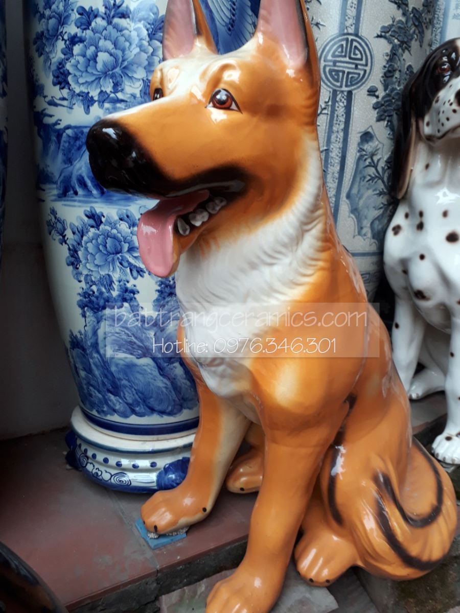 Tượng chó phong thủy may mắn đa kích thước quà tặng ý nghĩa