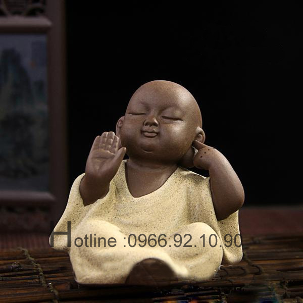 Bộ tượng tam không tử sa tâm an ý đẹp quà tặng giá tốt