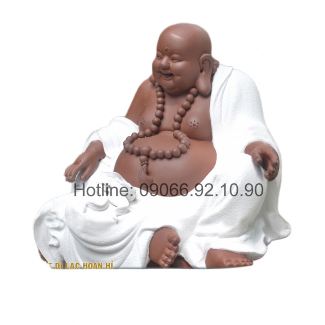 Tượng Di Lặc Hoan Hỉ may mắn tài lộc cao 24,5cm đẹp 