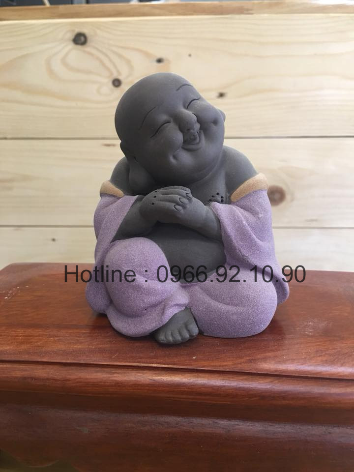 Tượng Di Lặc mini Gốm Tử Sa Quà Tặng Hội Nghị Giá Tốt