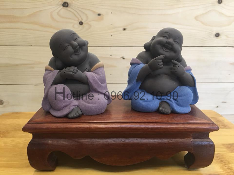 Tượng Di Lặc mini Gốm Tử Sa Quà Tặng Hội Nghị Giá Tốt 