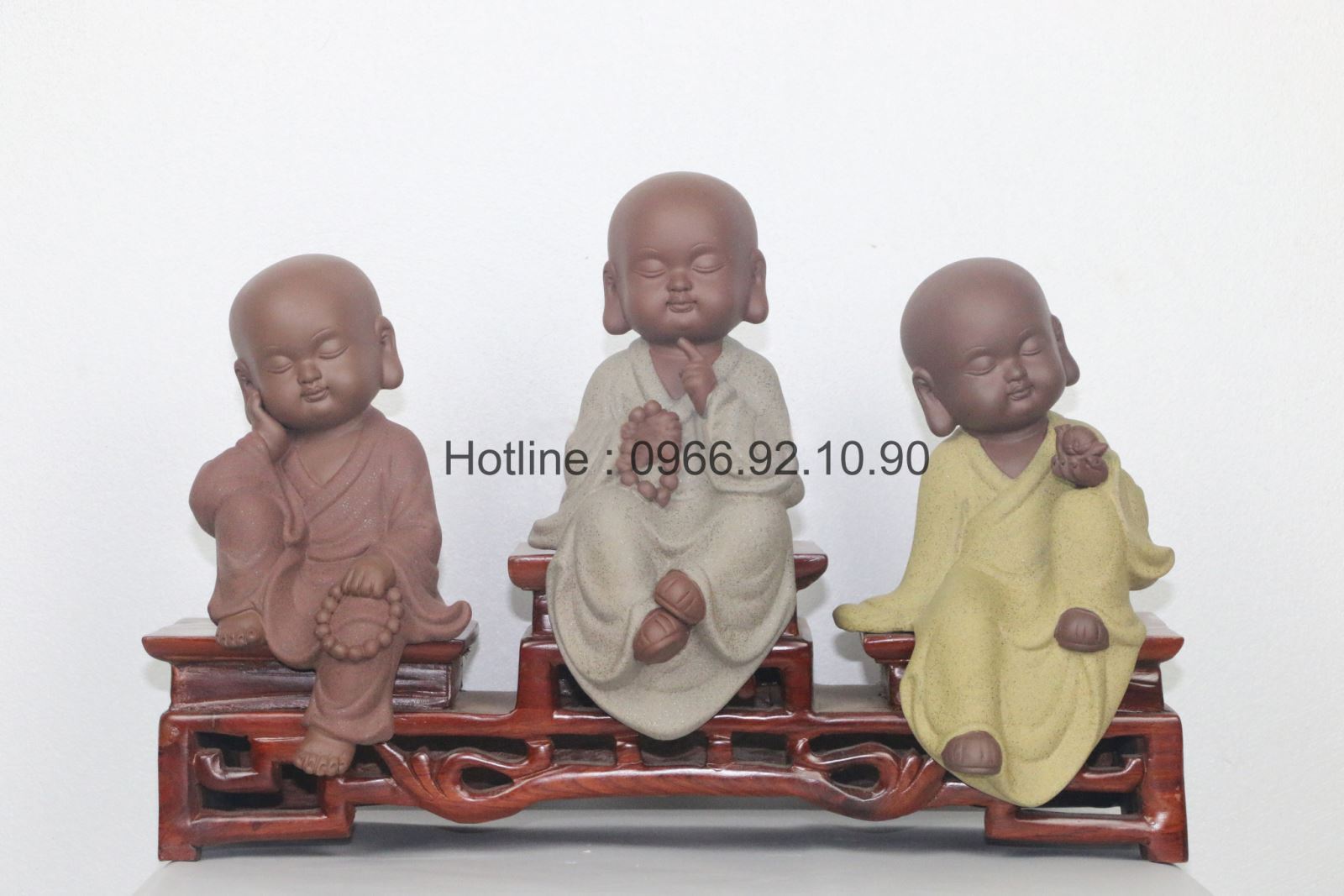Bộ tượng an nhiên gốm tử sa quà tặng cao cấp ưu đãi hotline