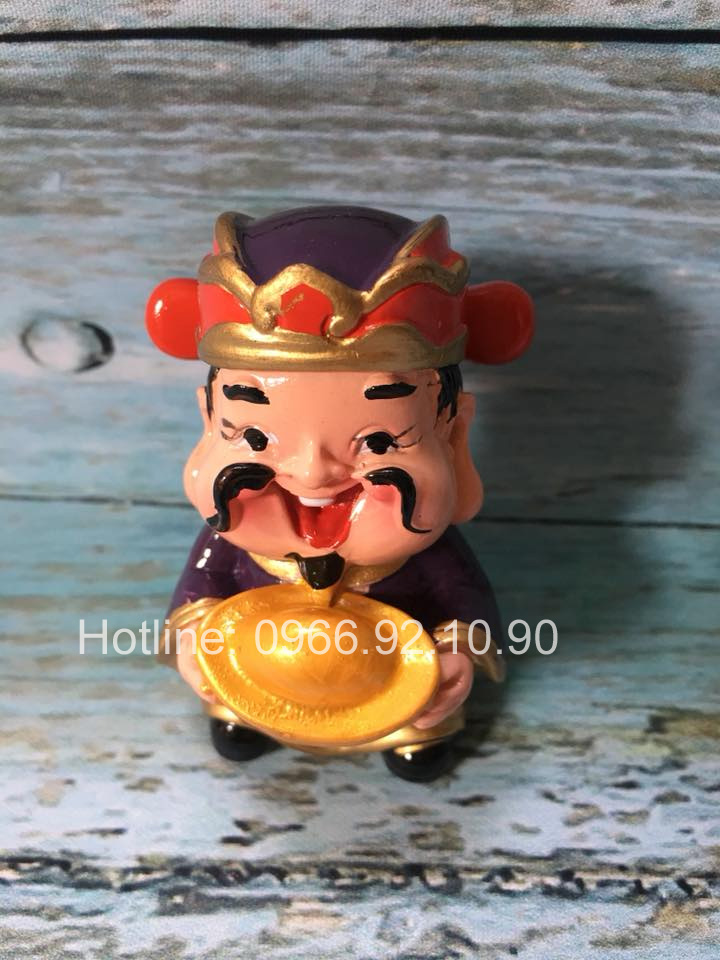 Bộ tượng Ngũ Phúc Lâm Môn loại 1 đá bền màu may mắn tài lộc