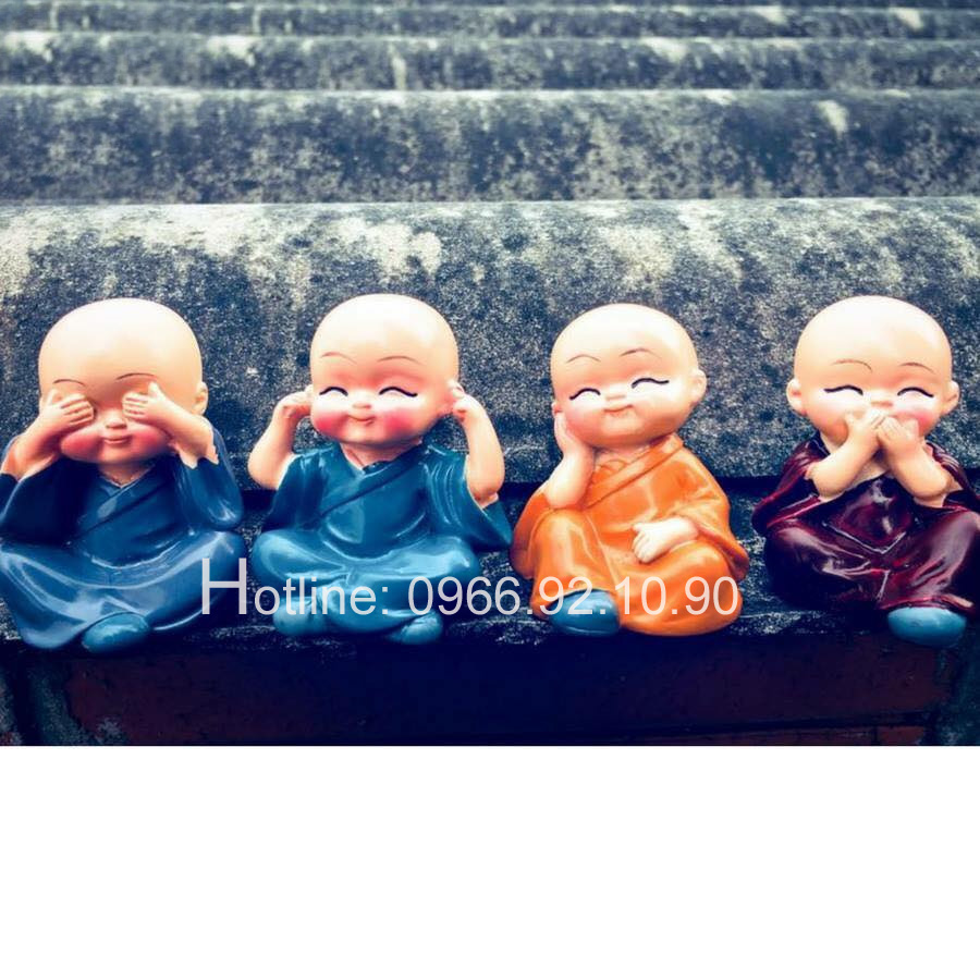 Bộ tượng tứ không sắc màu tươi sáng trang trí quà tặng độc đáo