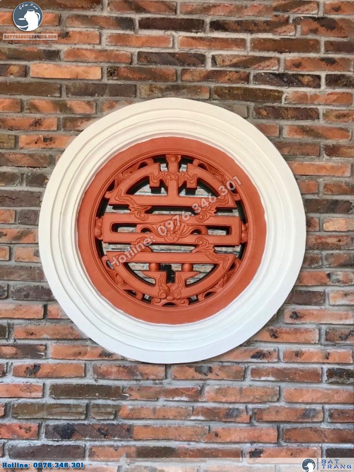 Gạch Tròn Chữ Thọ Đỏ Gốm Bát Tràng Cao Cấp Giá Tốt Gạch Tròn Chữ Thọ Đỏ Gốm Bát Tràng Cao Cấp Giá Tốt