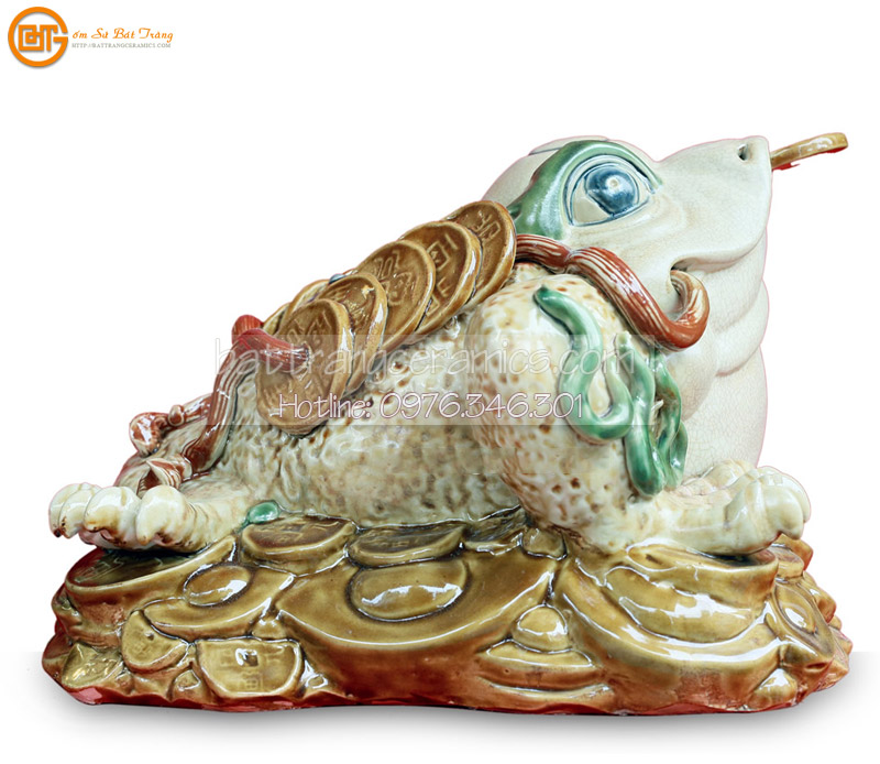 Thiềm thừ Cóc thần tài Bát Tràng thủ công độc đáo