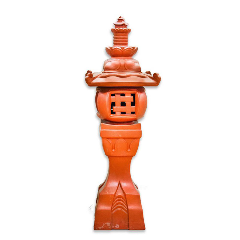 Đèn Đứng Gốm Đất Đỏ Thân Thiện Trang Trí Phòng Ngủ