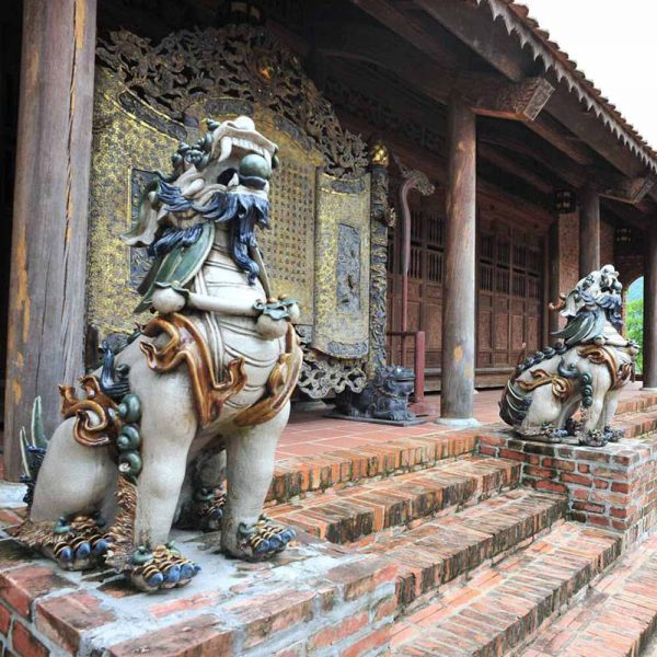 Nghê đại men rạn cổ cao 113m Gốm sứ Bát Tràng đẹp bền giá tốt